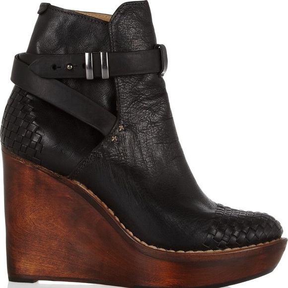 Rag&bone Black Emery Wedge Boots